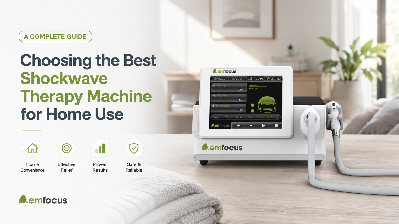 A Complete Guide to Choosing the Best Shockwave Therapy Machine for Home Use