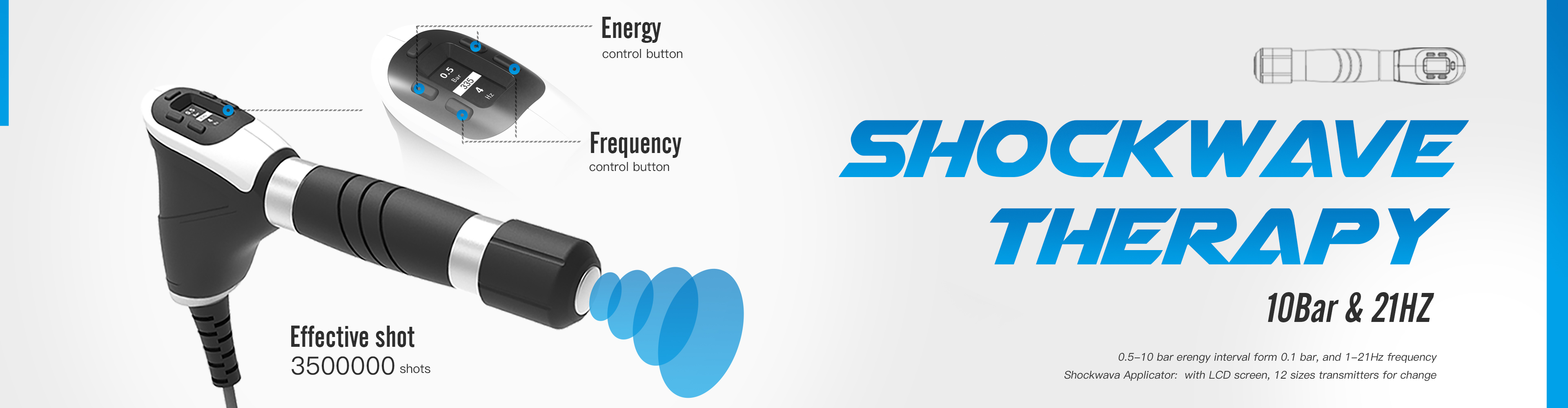 Radial shockwave therapy uses a projectile to create a mechanical pressure wave that penetrates tissue, promoting healing for orthopedic and neurological conditions.
