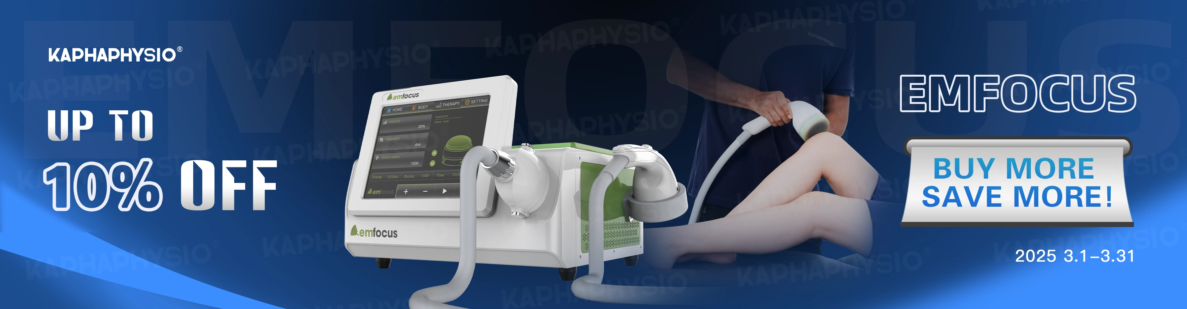 KAPHAPHYSIO provides innovative physiotherapy technologies: focus & radial shockwave, PEMF therapy,magnetic, laser, electrotherapy and ultrasound therapy
